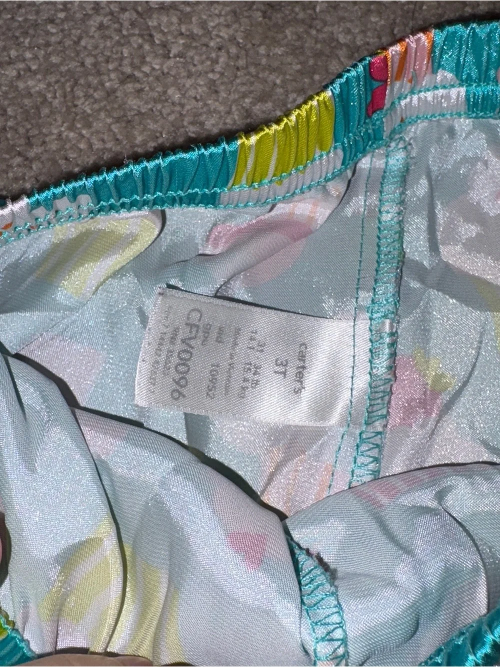 Carter's Teal Cupcake Print Girls' Pajama Bottoms 3T